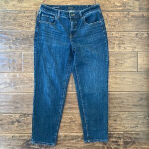 Talbots Dark Wash Everyday Relaxed Fit Denim Jeans Women's 8